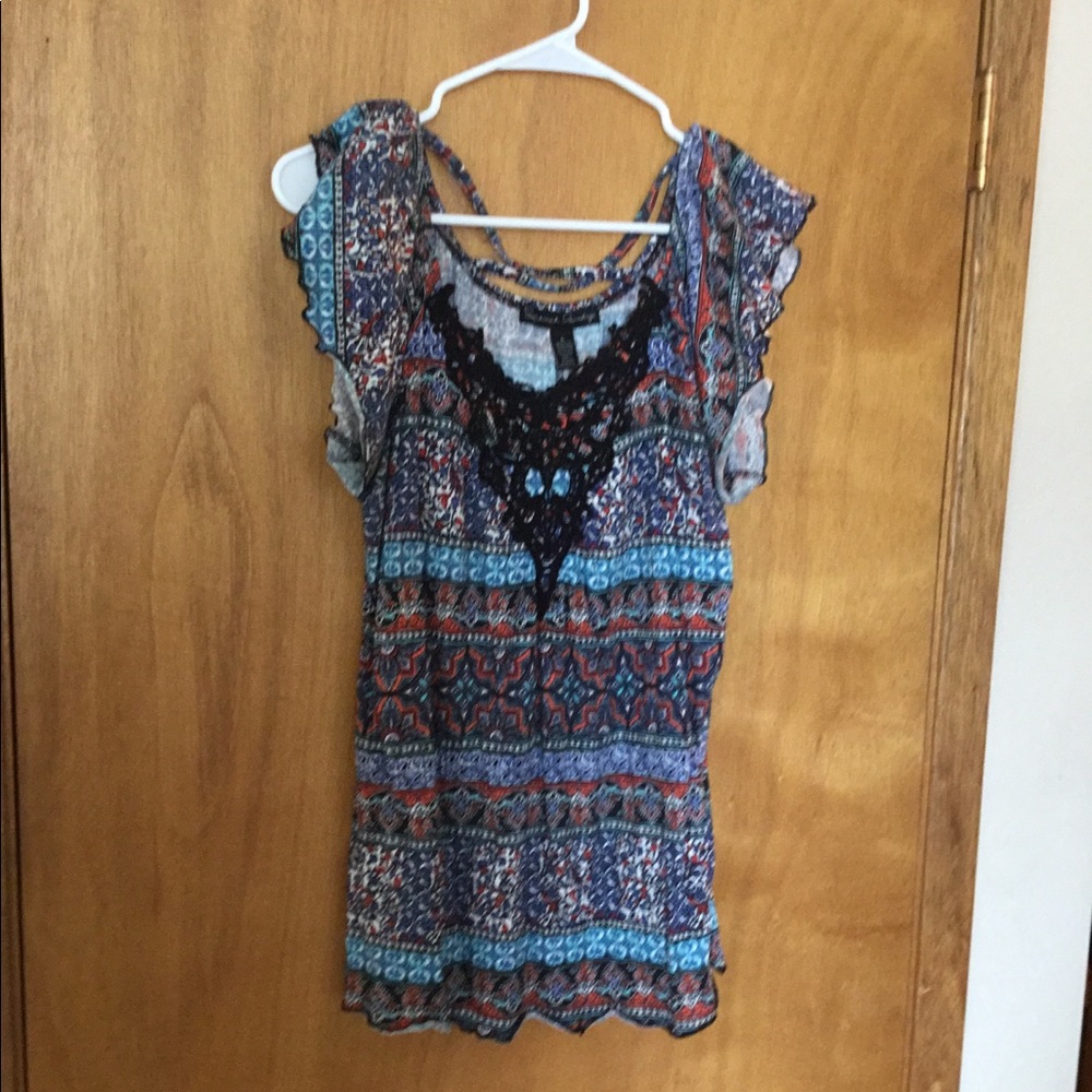 Paisley Blouse with front crochet